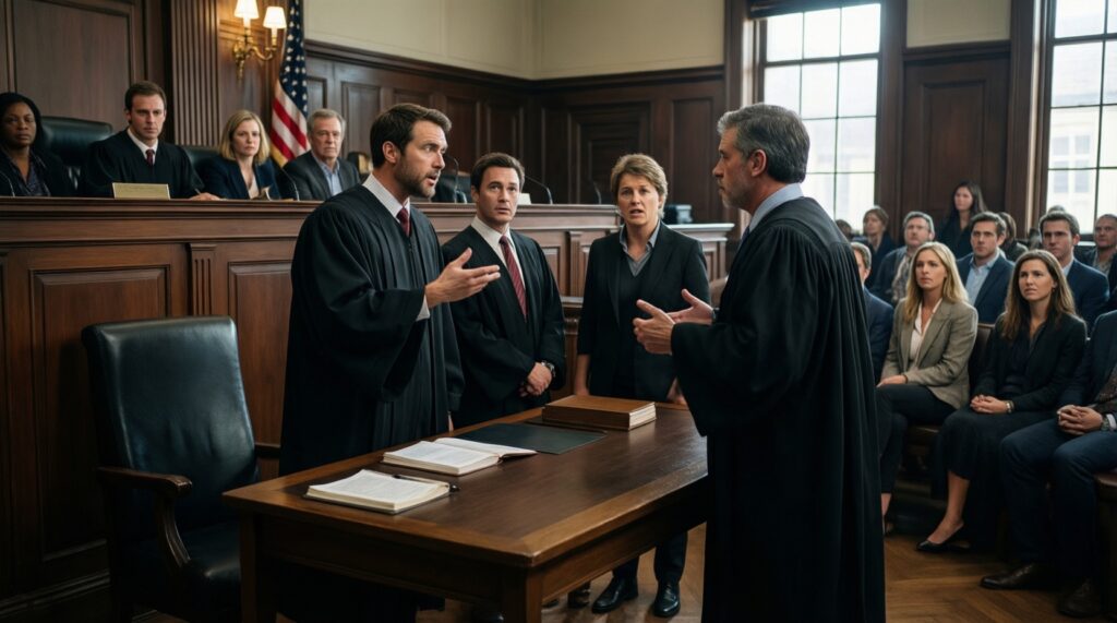 Судебный детектив: фильмы и сериалы, где расследование продолжается в зале суда - иллюстрация