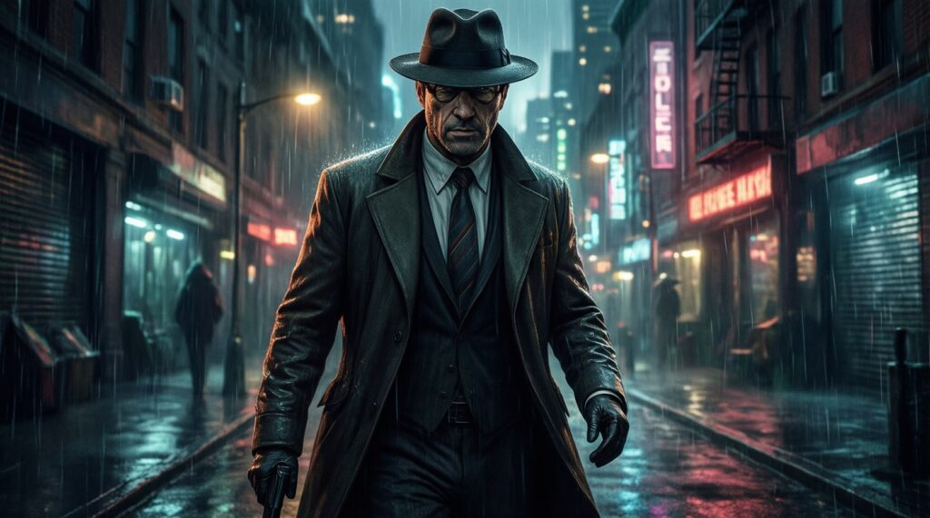 Самые атмосферные нуар-детективы: свет, тени и город как персонаж - иллюстрация
