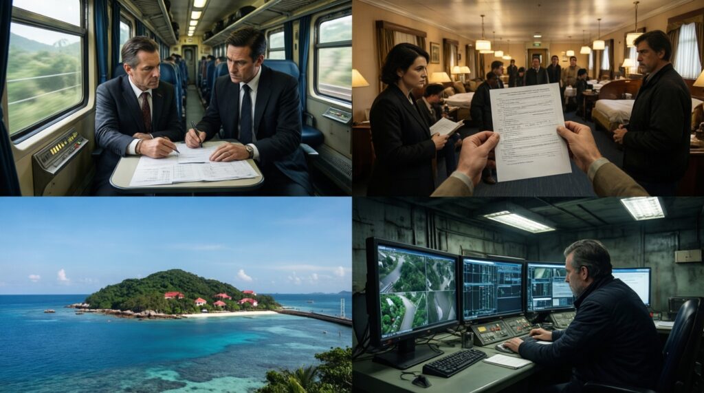 Детективы в замкнутом пространстве: поезда, острова, отели, бункеры - иллюстрация